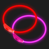Novkin LED dog collar red enhances nighttime visibility for safer walks