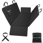 Novotopia dog car seat cover waterproof backseat protection against spills and messes.
