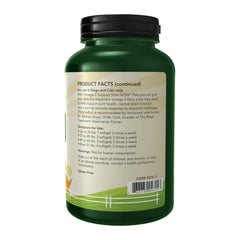 Closeup of NOW Pets Omega-3 capsules highlighting smooth texture