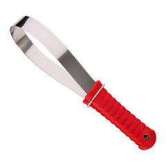 NRTFE shedding blade in action on a dog's coat for undercoat removal