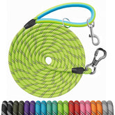 NTR long dog leash with two swivels in pink for versatile training sessions