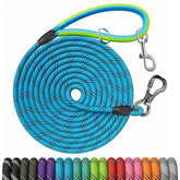NTR Training Leash 30ft blue check for versatile outdoor control