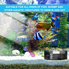 Nuanchu install-ready tunnel placed in aquarium for easy setup.