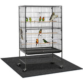 Nuanchu absorbent felt bird cage mat keeps cages dry and tidy.