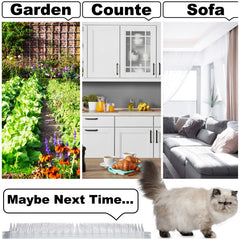 Transparent Nuanchu deterrent mats blend with decor while guiding pets away.