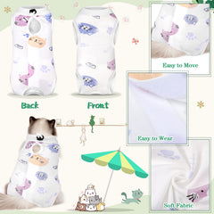 Nuanchu cat recovery suit size guide helps finding the right fit