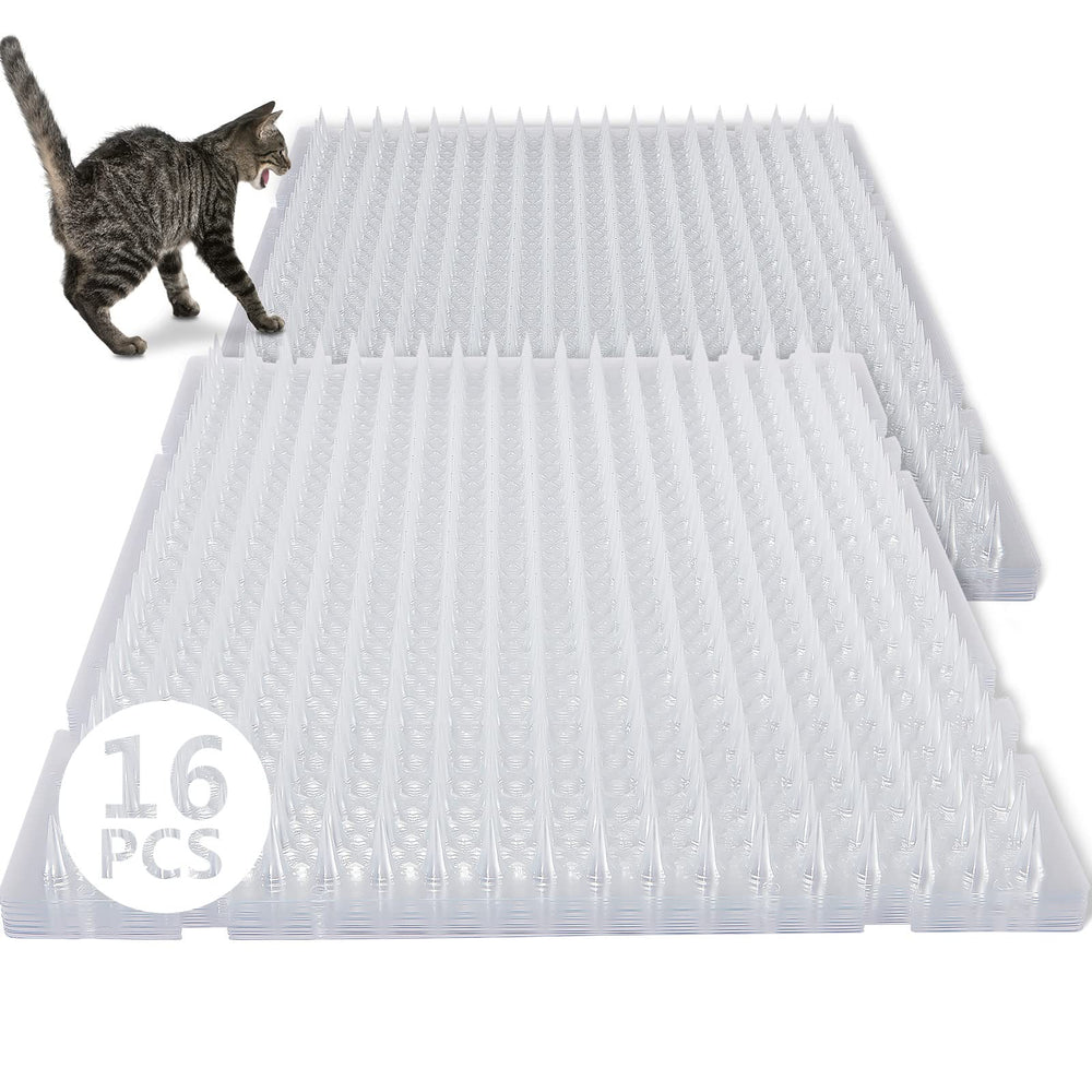 Nuanchu cat repellent mat clear pack 16pcs shown for discreet placement