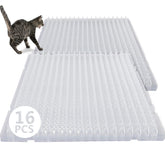 Nuanchu cat repellent mat clear pack 16pcs shown for discreet placement