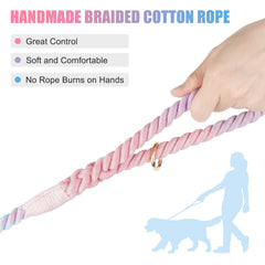 NUGUTIC dog leash colorful macarons close-up highlights vibrant style for photos