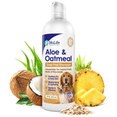 NuLife Oatmeal Shampoo bottle-front for sensitive skin and gentle cleansing.
