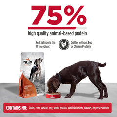 Nulo Freestyle grain free formula promotes easy digestion for growing puppies