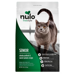 Nulo FreeStyle Senior pollock kibble bag high protein for aging cats