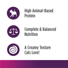 Nulo Freestyle Silky Mousse beef-sardine serving bowl demonstrates smooth texture for picky cats.