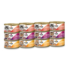 Nulo Freestyle pate cat food 12-pack can display, convenient mealtime