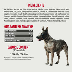 Sprinkling Nulo Freeze-Dried Beef with Apples over kibble for flavor boost.