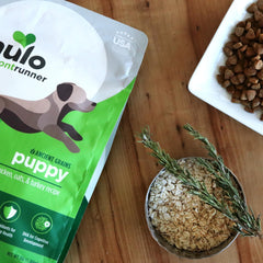 Nulo Frontrunner Puppy Food omega-coat-shine promotes healthy skin and glossy coat