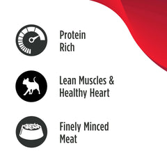Nulo high-protein wet cat food in broth supports lean muscles.