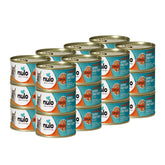 Nulo Salmon and Turkey minced wet cat food pack shows grain free protein for active cats