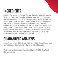 Nulo small-breed stew coconut-oil-salmon-oil supports skin and coat health.