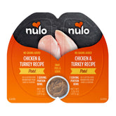 Nulo Split Cup Turkey & Chicken Pate silky texture appeals to cats.