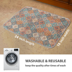 Nunubaby non-slip backing keeps pad in place during busy moments