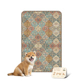 Nunubaby stylish-pattern cream pee pad protects floors during daily use.