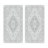 nunubaby washable dog pee pad gray-geo provides leak-proof protection for floors and furniture