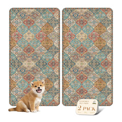 Nunubaby washable pee pad in cream on floor protects surfaces with style