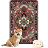 Nunubaby red 24x36 washable pee pad protects floors in style.