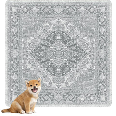 Nunubaby washable pee pad with non-slip backing keeps crate area secure for pets.