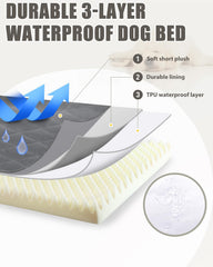 NUPIDA orthopedic XL dog bed non slip base keeps bed stable on floors
