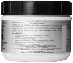 Nupro Joint and Immunity product shown with an active, energetic dog.