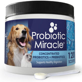 NUSENTIA Probiotics jar with 120B CFU supports pet gut balance.