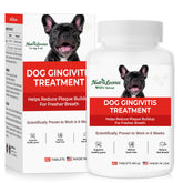NutraLeonis Dog Dental Care front label with natural ingredients for daily gum support.