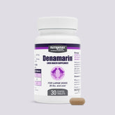 Nutramax Denamarin for large dogs tablets bottle highlighting liver support formula.