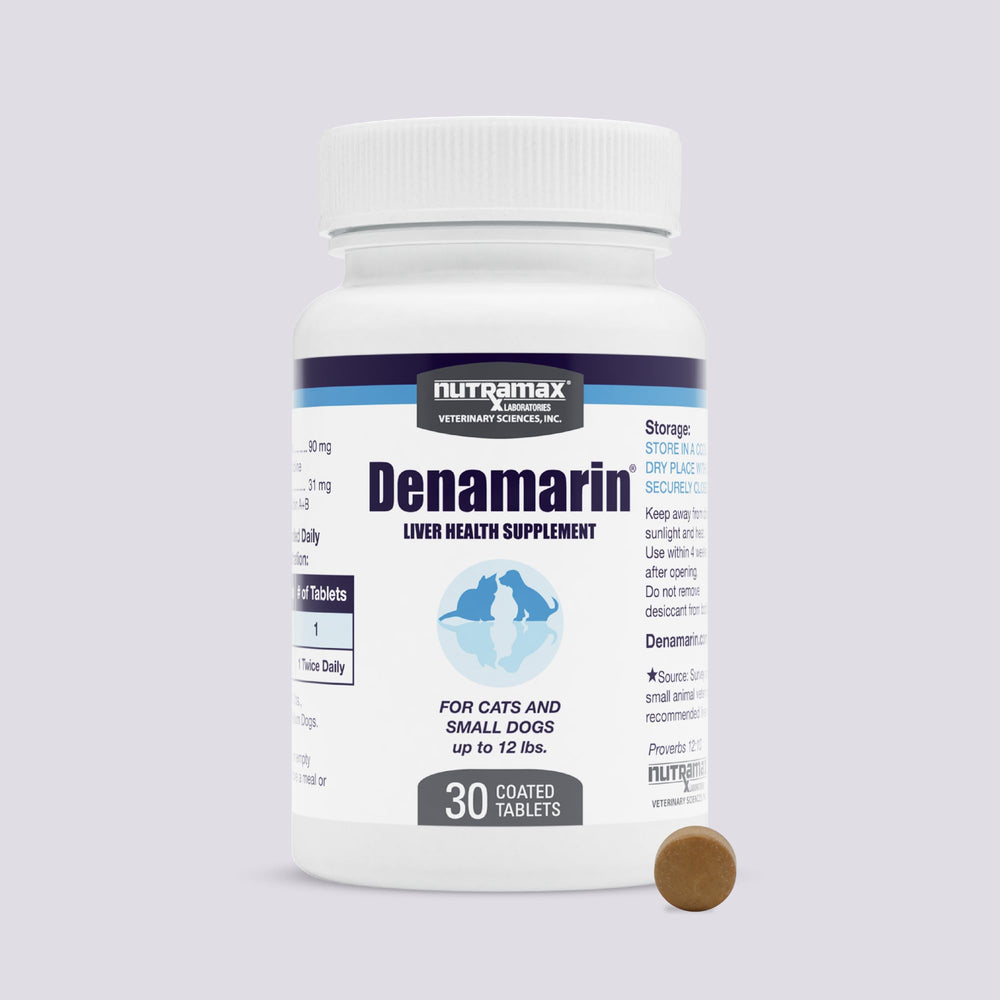 Nutramax Denamarin tablets pack for dogs and cats supporting liver health