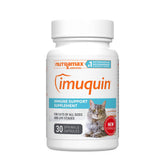 Nutramax Imuquin immune health bottle front for feline immune support.