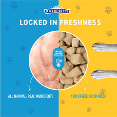 Resealable Nutri Bites 15oz pouch, easy storage and fresh treats.