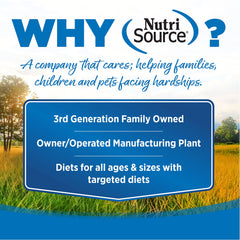 NutriSource TU80020 bag open showing treats, easy training reward.