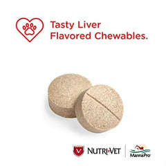 Nutri-Vet Aspirin Chewables liver flavor promotes easy feeding for dogs