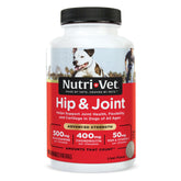 Nutri-Vet Hip and Joint Advanced Strength chews in liver flavor support mobility.