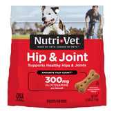 Nutri-Vet hip joint biscuit closeup; tasty treat supporting joint mobility.