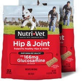 Nutri-Vet Hip & Joint Biscuits packaging signals premium joint support for dogs.