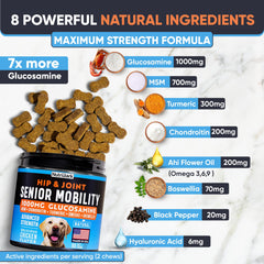 Nutribark dog joint supplement bag ready for everyday use