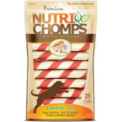 NutriChomps 6-inch twists for dogs, durable and tasty chew