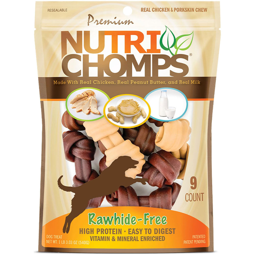 NutriChomps knot chew 4inch pack demonstrates convenient sizing for busy households