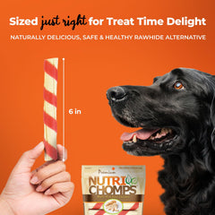 NutriChomps pork skin chew with wholesome protein