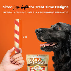 NutriChomps fortified with vitamins minerals for canine nutrition.