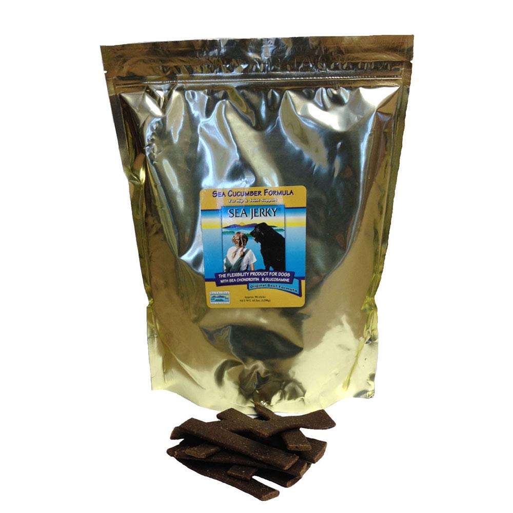 NutriSea Coastside Dog Jerky 90-count pack supports joint comfort and tasty training rewards.