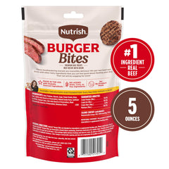 Nutrish Burger Bites beef with bison for enhanced taste.
